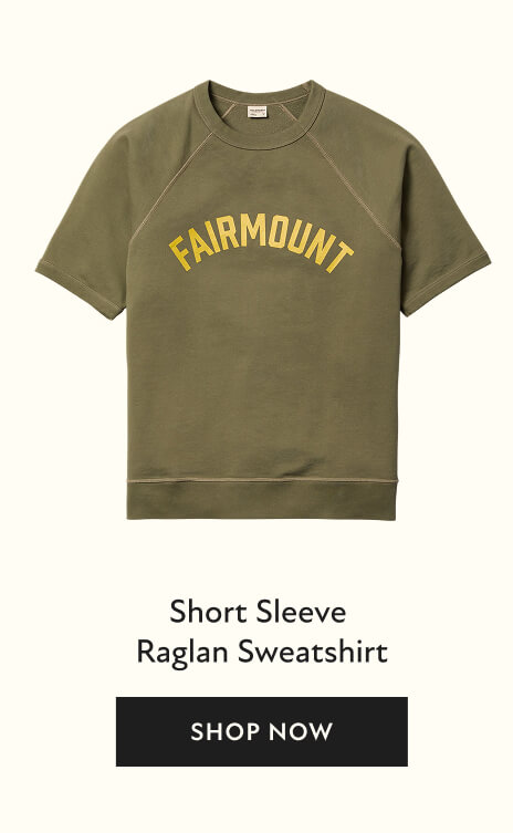 Short Sleeve  Raglan Sweatshirt 