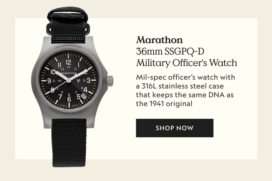 Marathon 36mm SSGPQ-D Military Officer's Watch