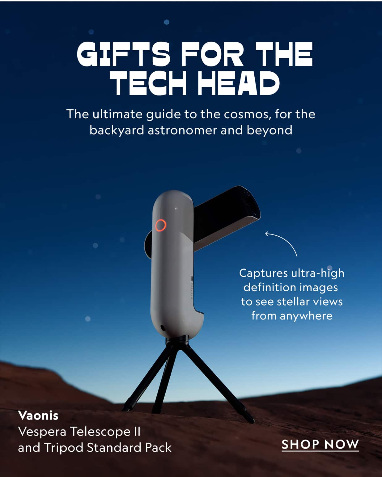 Vaonis Vespera Telescope II  and Tripod Standard Pack