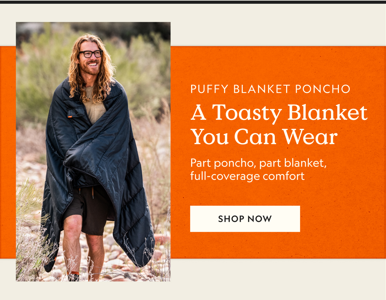 Puffy Blanket Poncho