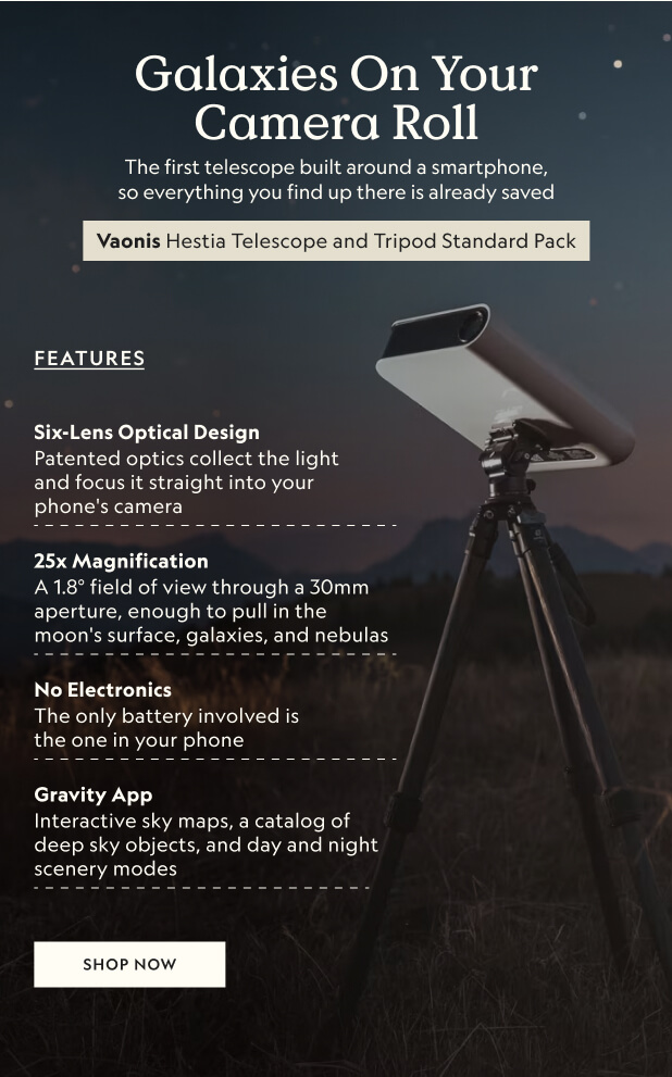 Hestia Telescope and Tripod Standard Pack