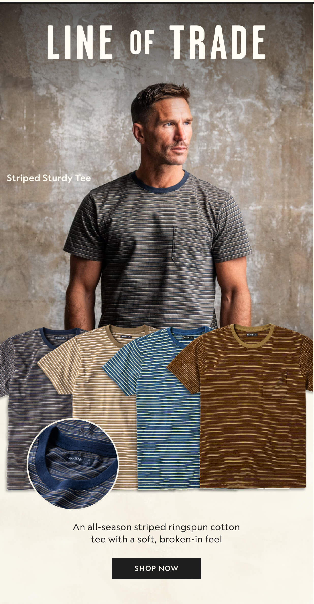 Striped Sturdy Tee
