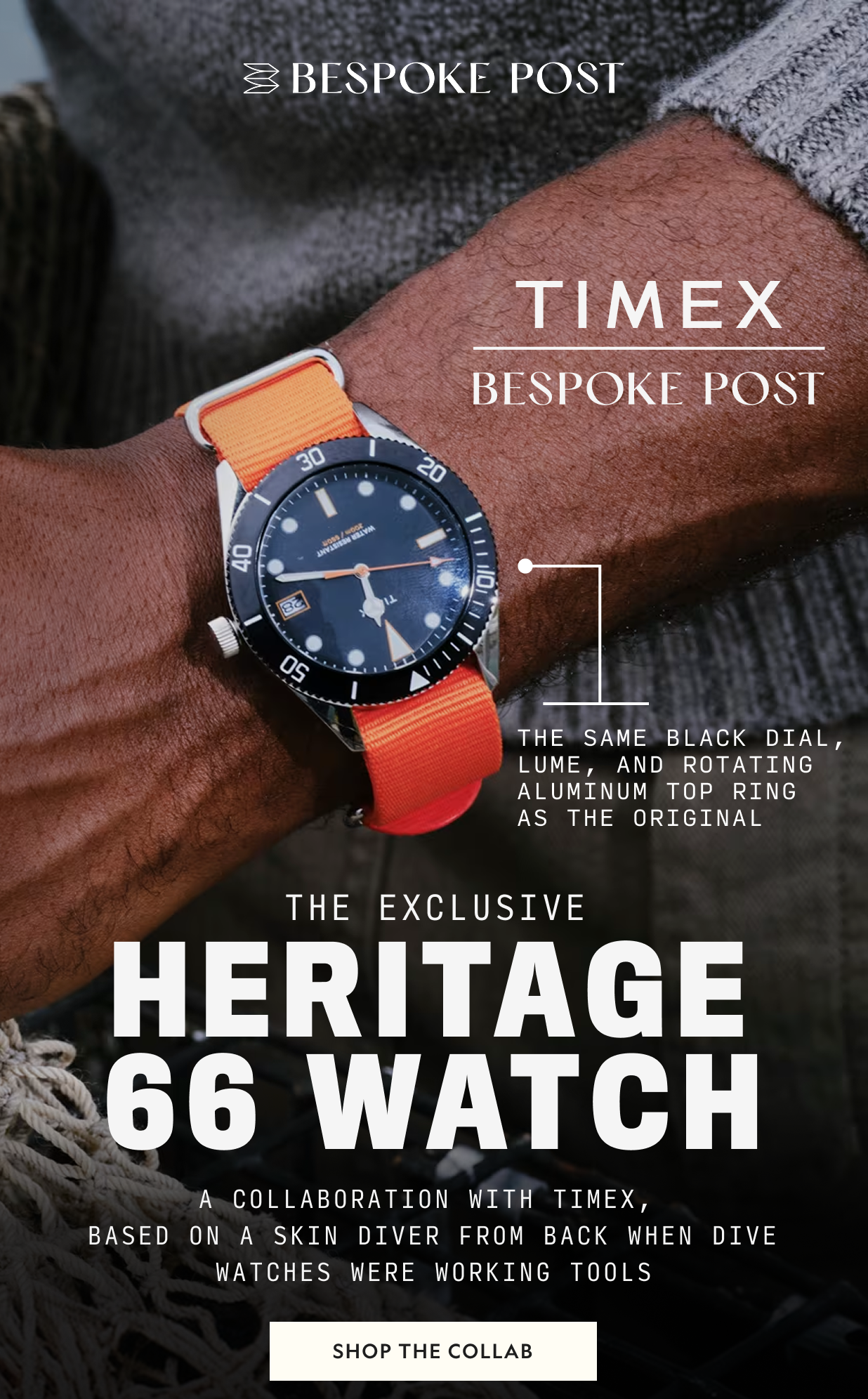 Timex x Bespoke Post Heritage 66 Watch