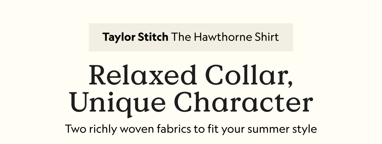 The Hawthorne Shirt