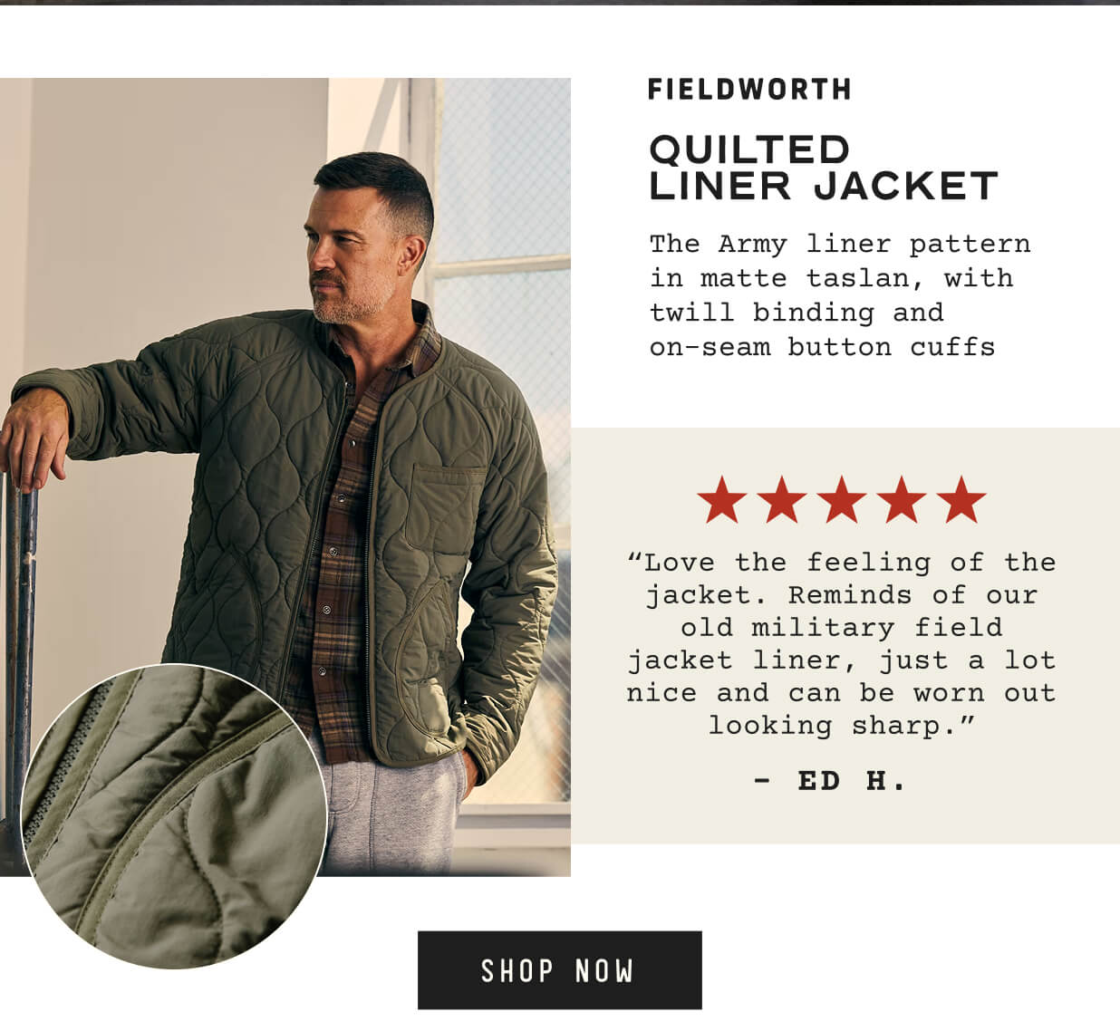 Quilted  Liner Jacket