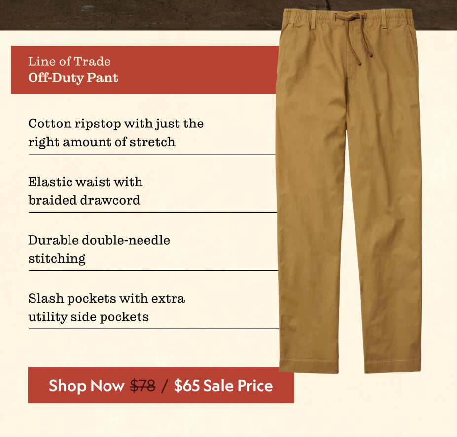 Line Of Trade Off-Duty Pant