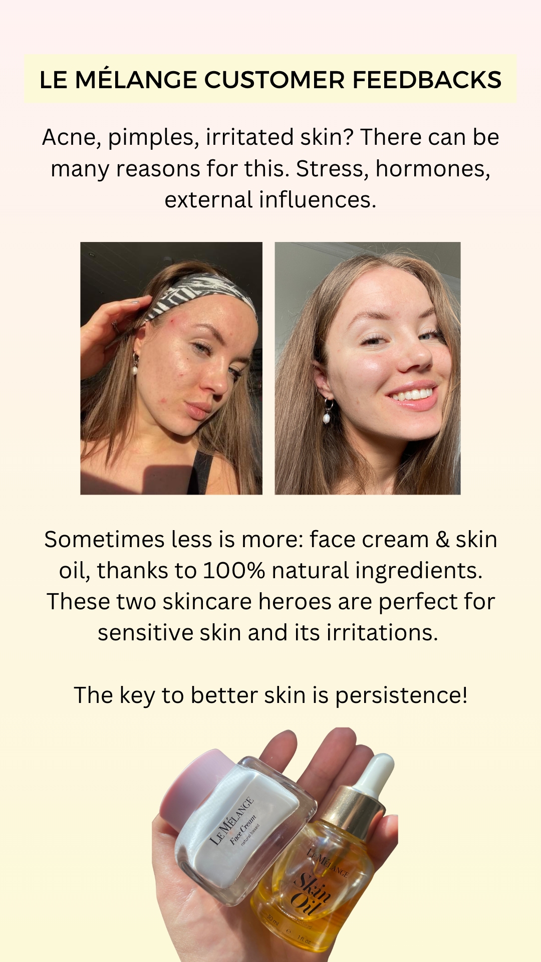 Put an end to acne, pimples, irritated skin 👀 Le Melange