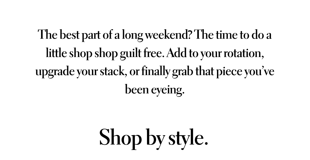 The best part of a long weekend.