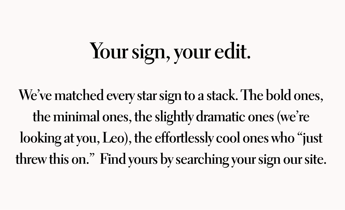 Your sign, your edit.