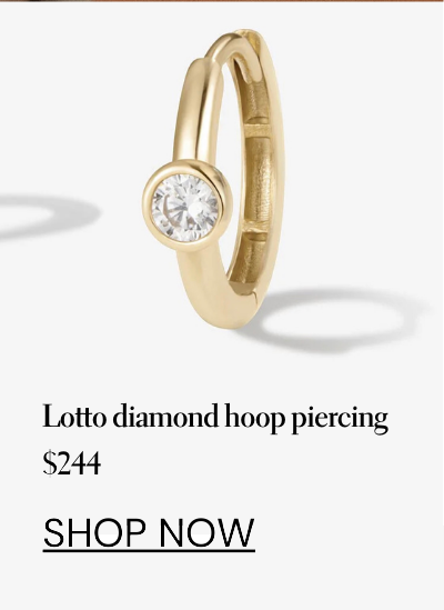 Lotto Diamond Hoop Piercing