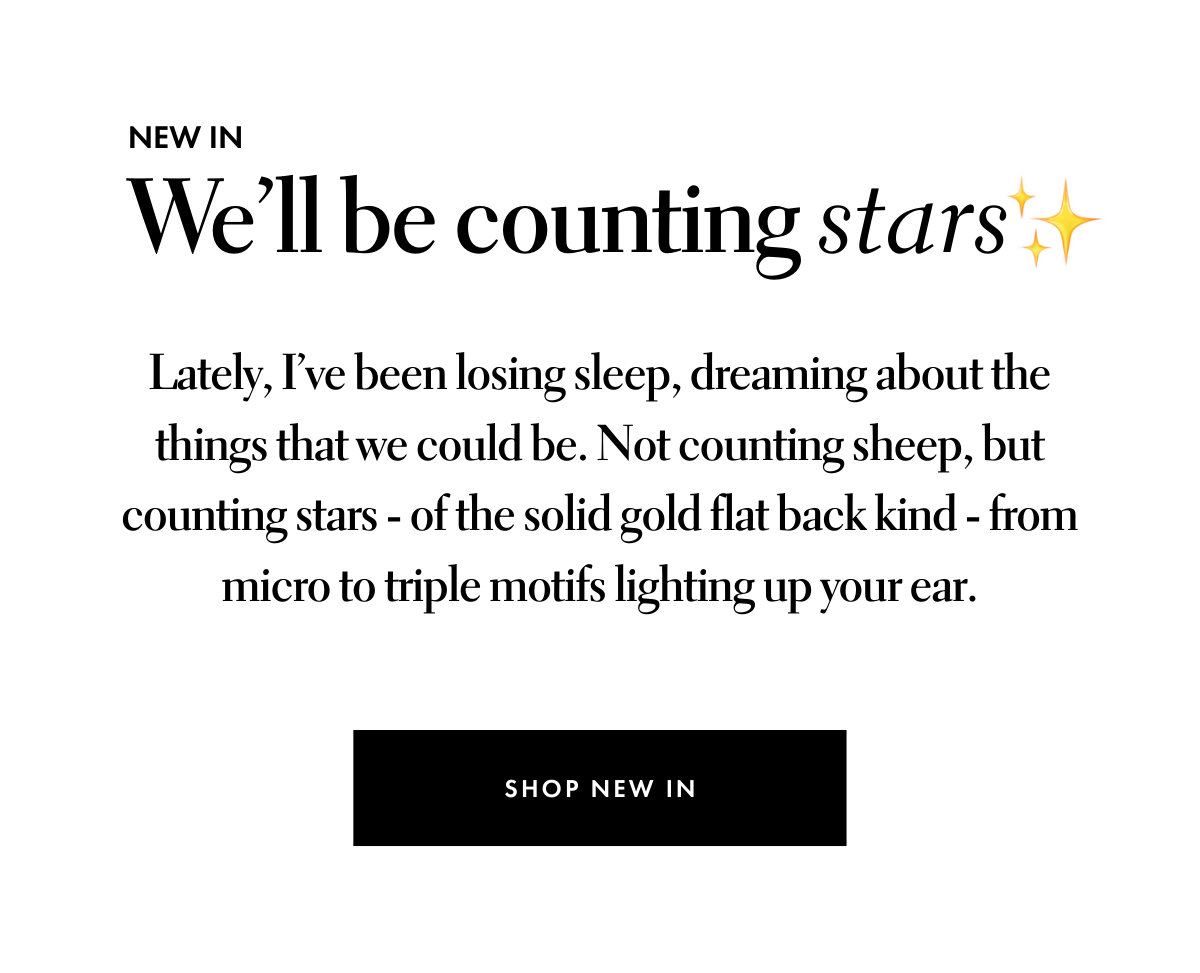 We'll be counting stars ✨