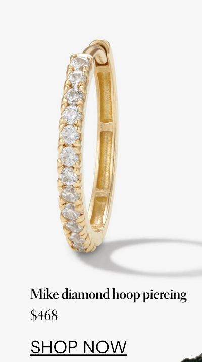 Mike Diamond Hoop Piercing