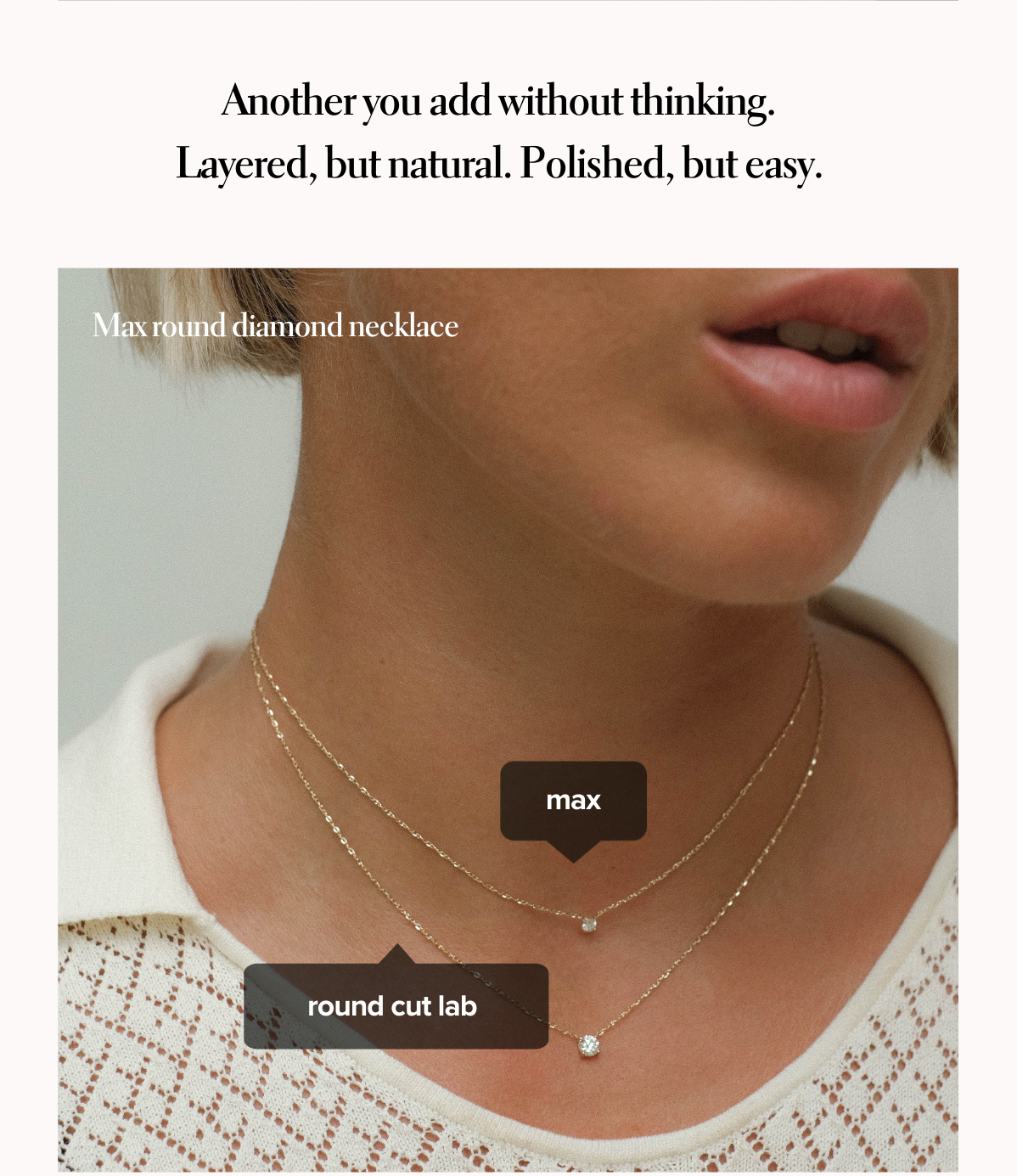 Max Round Cut Lab Diamond Necklace