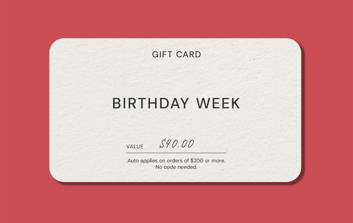 Birthday Week Gift Card