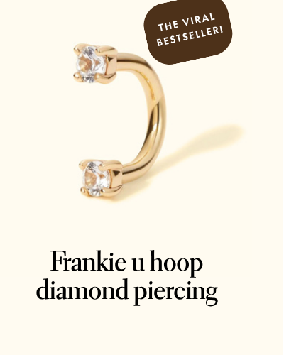 Frankie u hoop diamond piercing