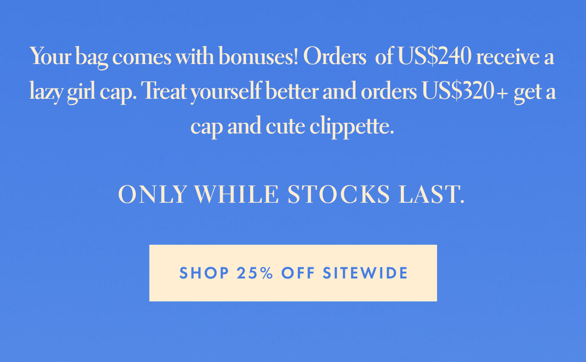 ONLY WHILE STOCKS LAST