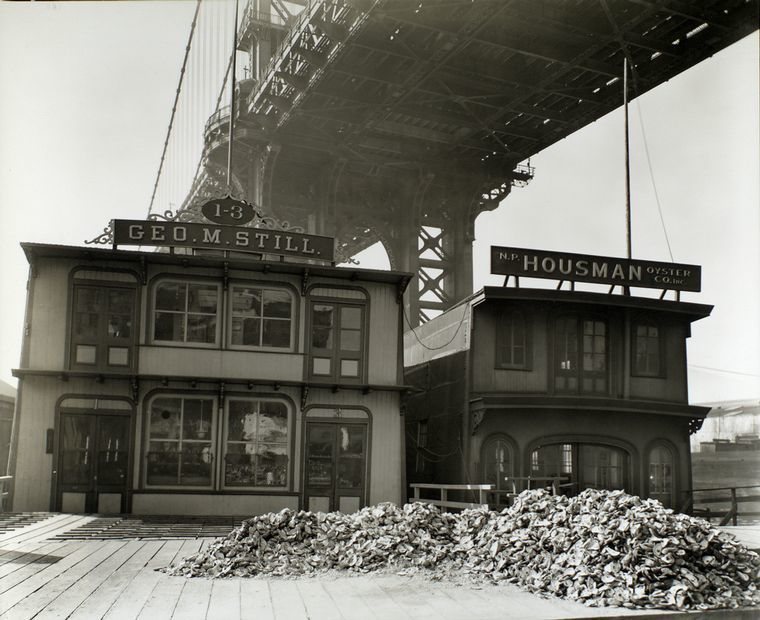 Oysters outside Manhattan restaurant