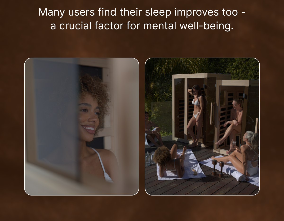  Many users find their sleep improves too - a crucial factor for mental well-being.