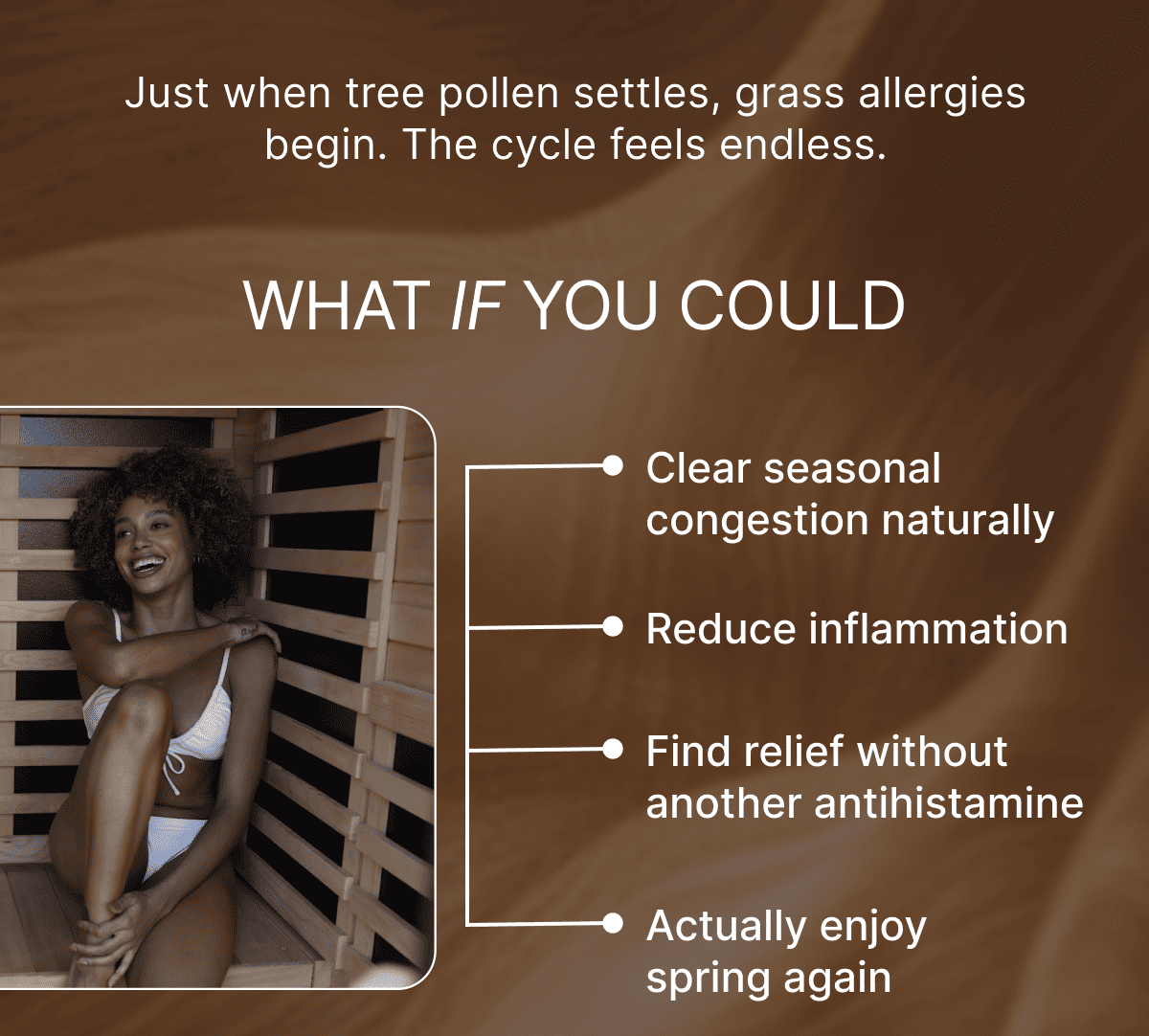 Just when tree pollen settles, grass allergies begin.