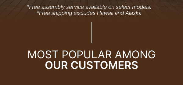 MOST POPULAR AMONG OUR CUSTOMERS