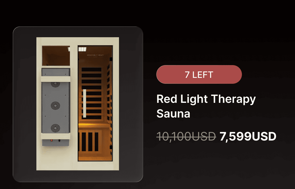 Red Light Therapy Sauna