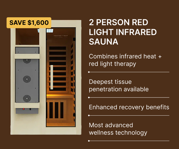 2 PERSON RED LIGHT INFRARED SAUNA