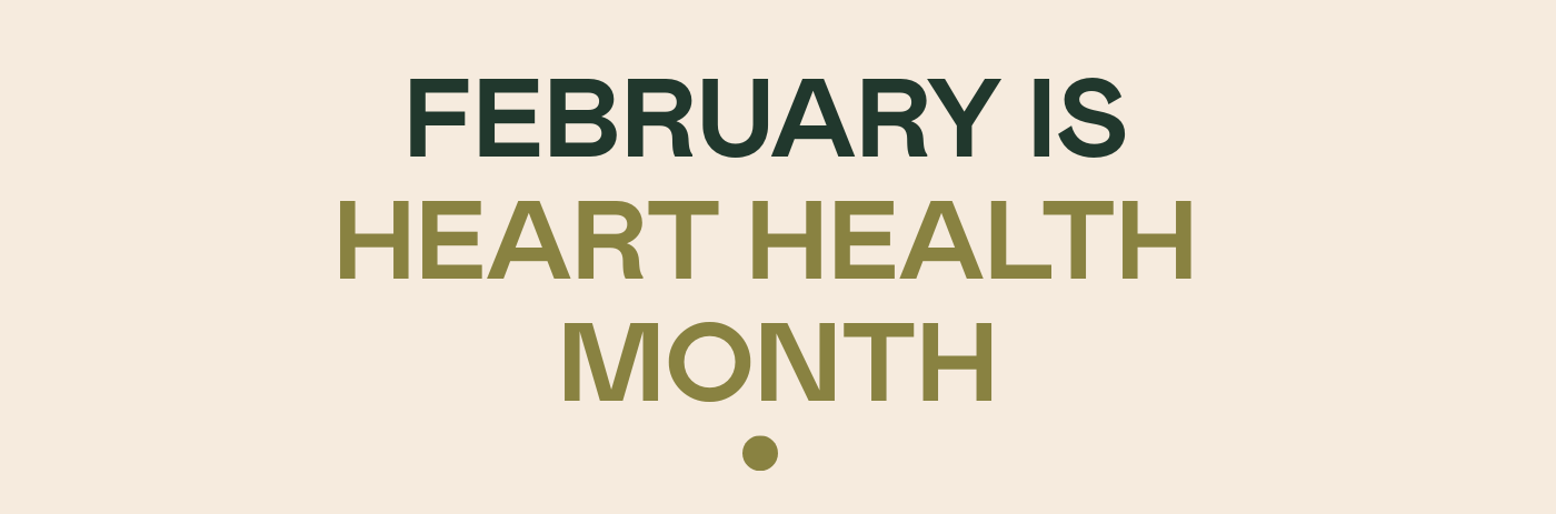 an image of a poster with a quote about february is heart health month