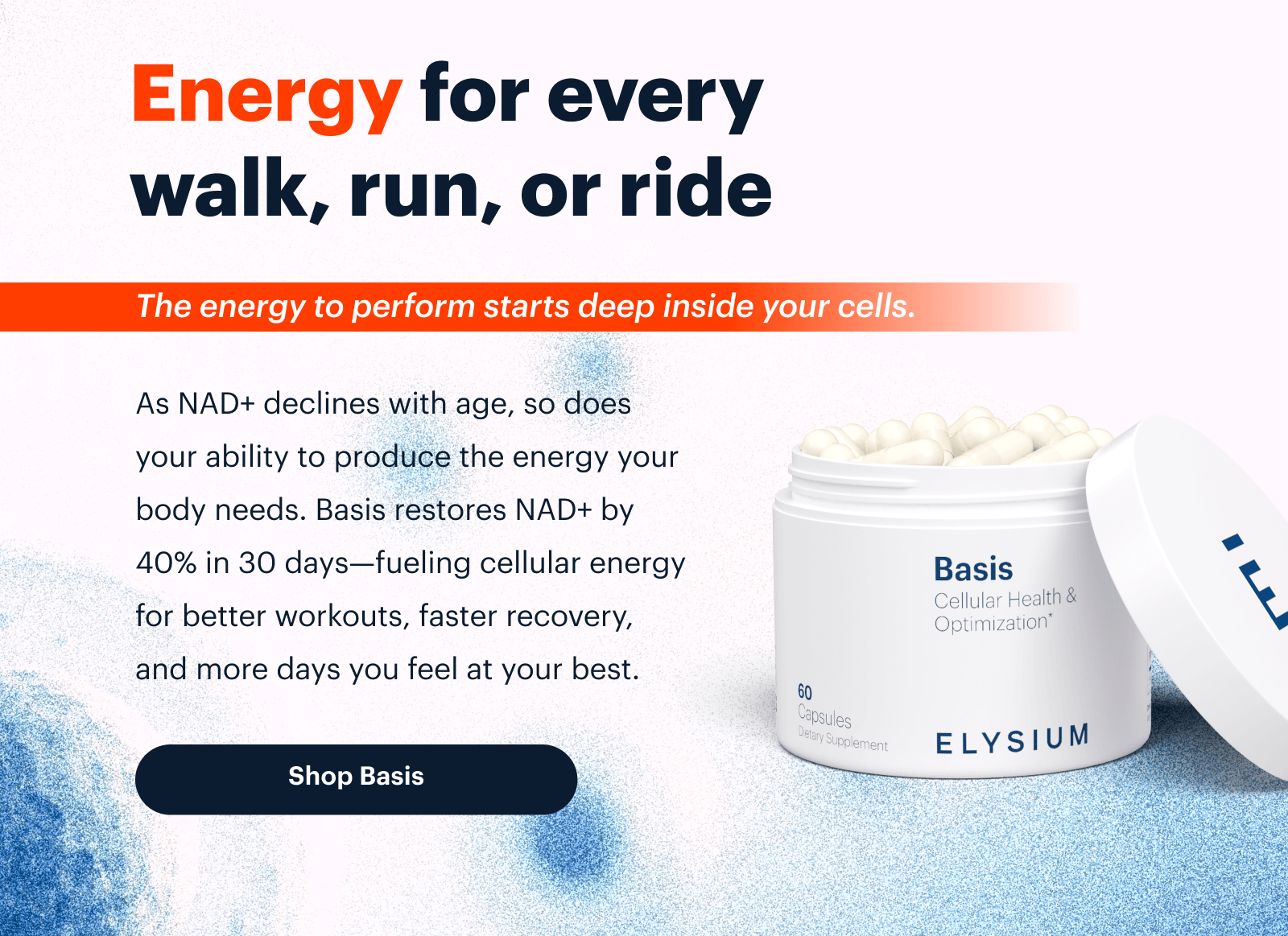 Energy for every walk, run, or ride | ELYSIUM | Shop Basis
