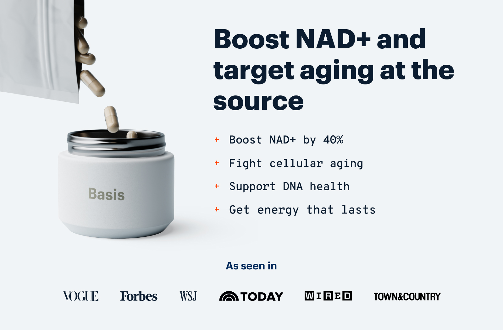 Boost NAD+ and target aging at the source