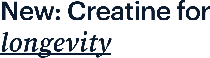 Creatine for longevity