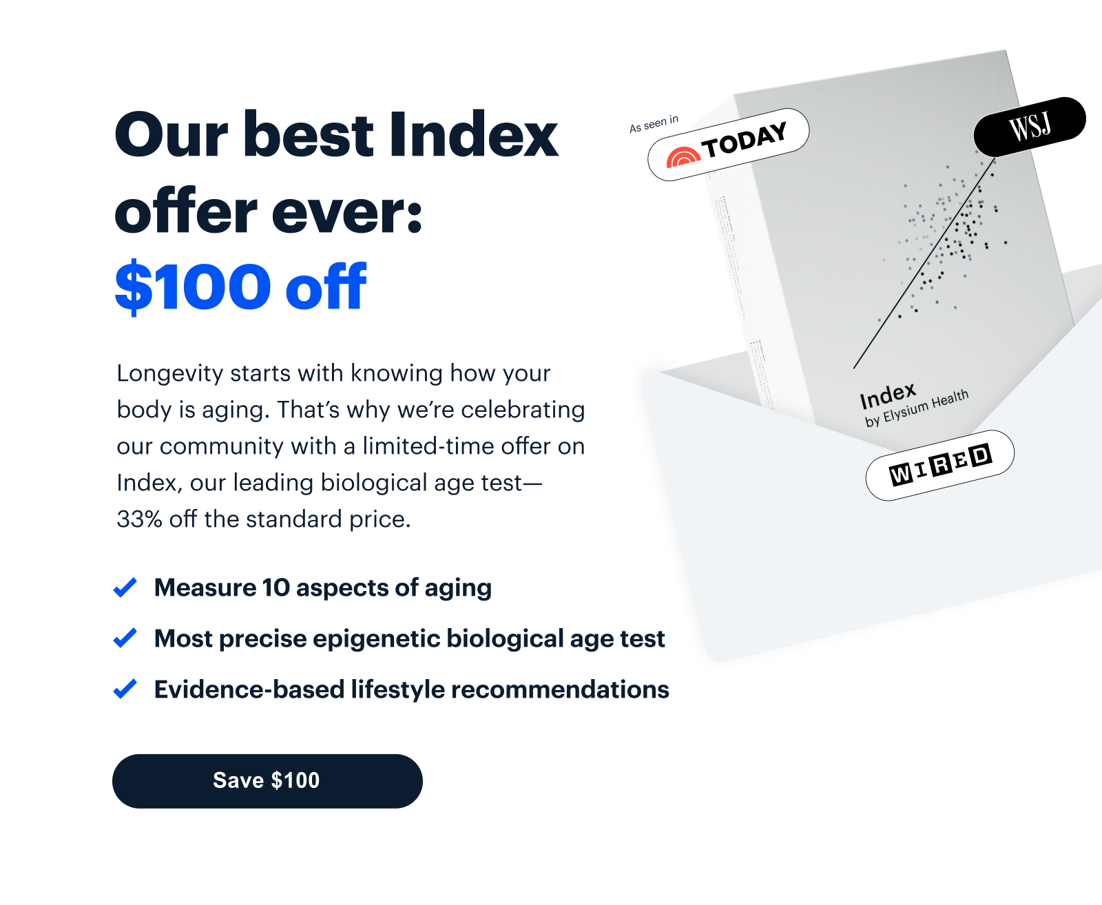 Our best Index offer ever: $100 off | Save $100