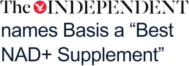 The INDEPENDENT names Basis a "Best NAD+ Supplement"