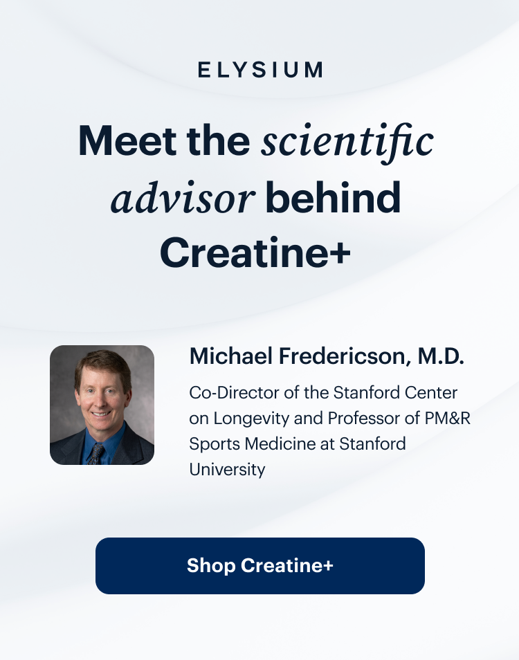 ELYSIUM | Meet the scientific advisor behind Creatine+ | shop Creatine+