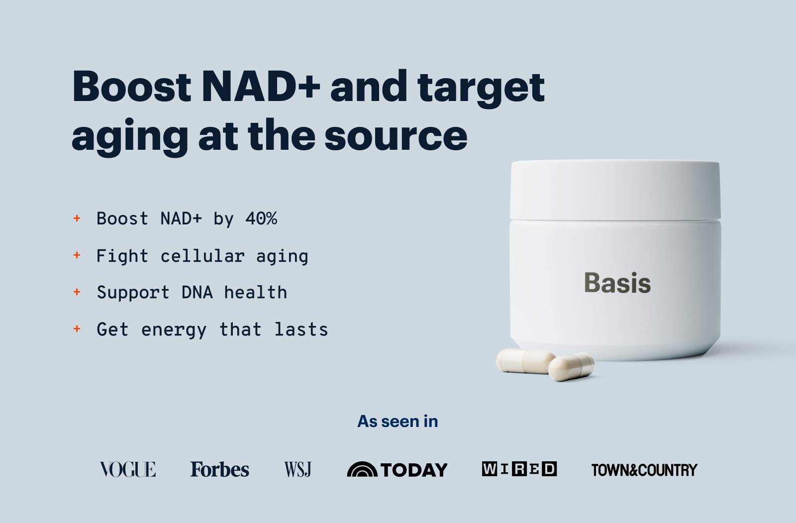 Boost NAD+ and target aging at the source