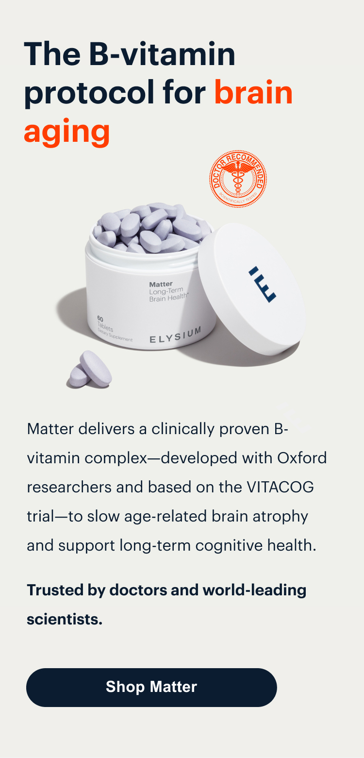 The B-vitamin protocol for brain aging | Shop Matter