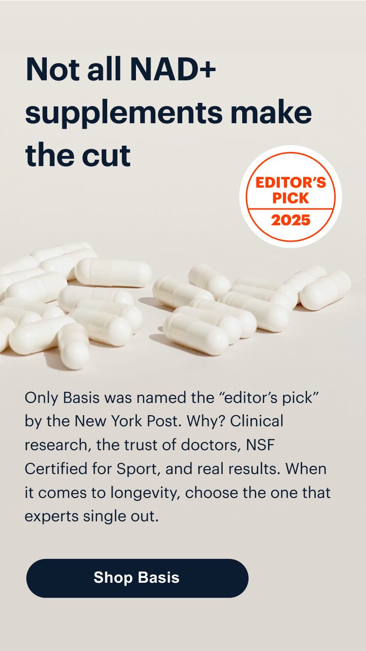 Not all NAD+ supplements make the cut | Shop Basis