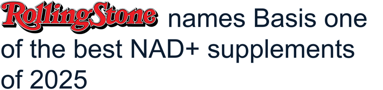 RollingStones names Basis one of the best NAD+ supplements of 2025