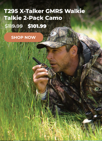 T295 X-Talker GMRS Walkie Talkie 2-Pack Camo