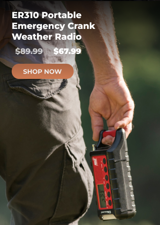 ER310 Portable Emergency Crank Weather Radio
