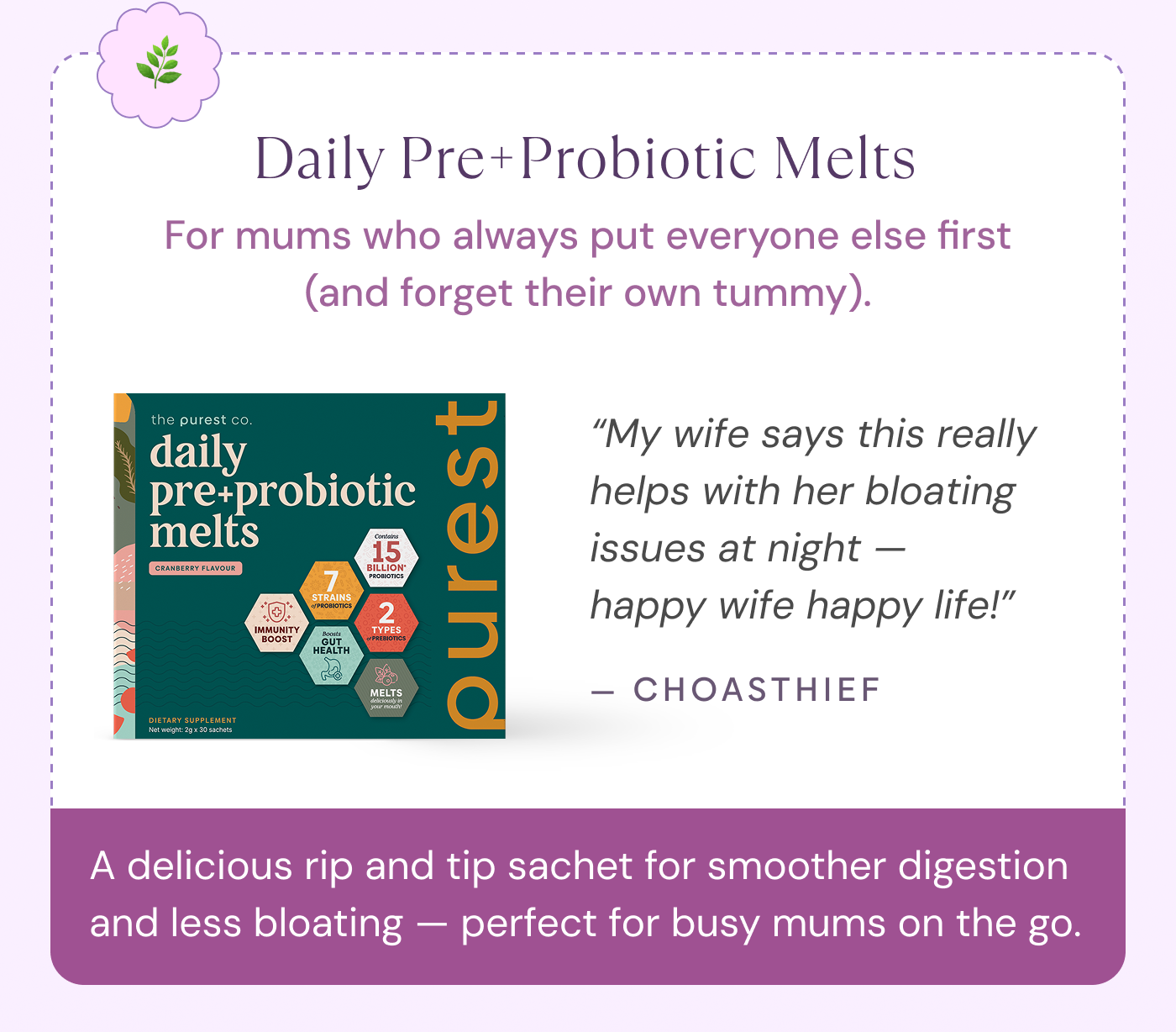 Daily Pre+Probiotic Melts