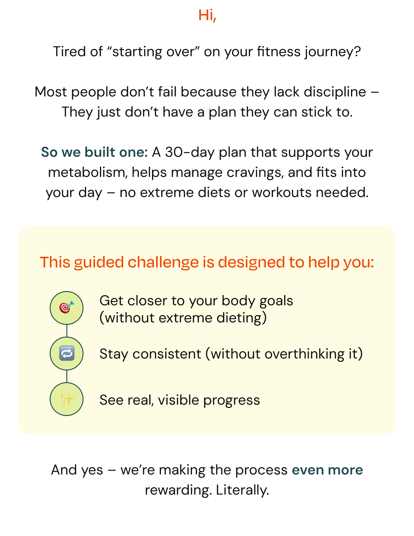 A 30-day plan that supports your metabolism, helps manage cravings, and fits into your day