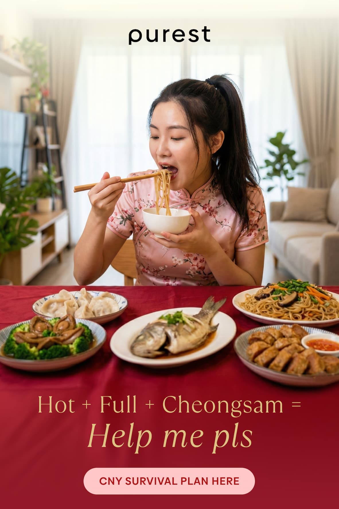 Hot + full + cheongsam = help me plis | CNY Survival Plan Here
