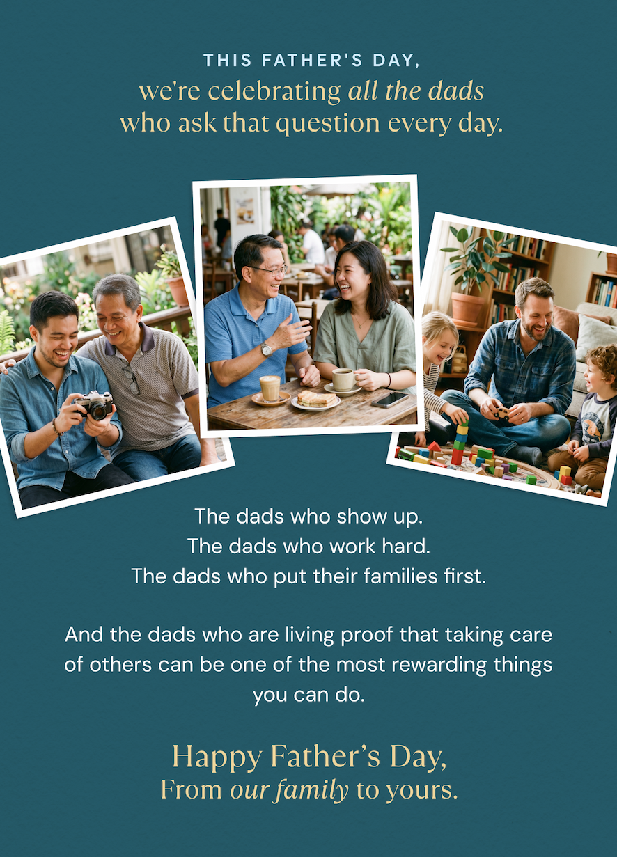 Happy Father’s Day, From our family to yours.