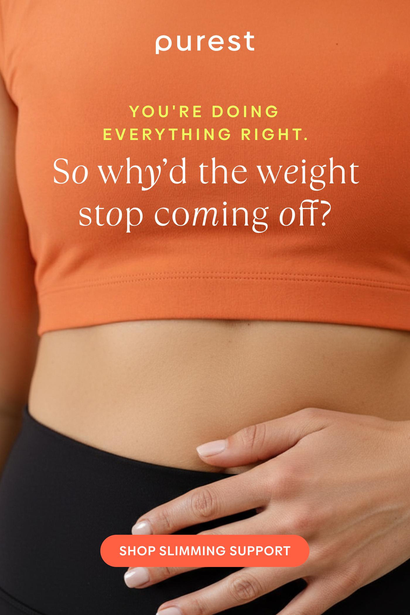 You're doing everything right. So why’d the weight stop coming off? | Shop Slimming Support
