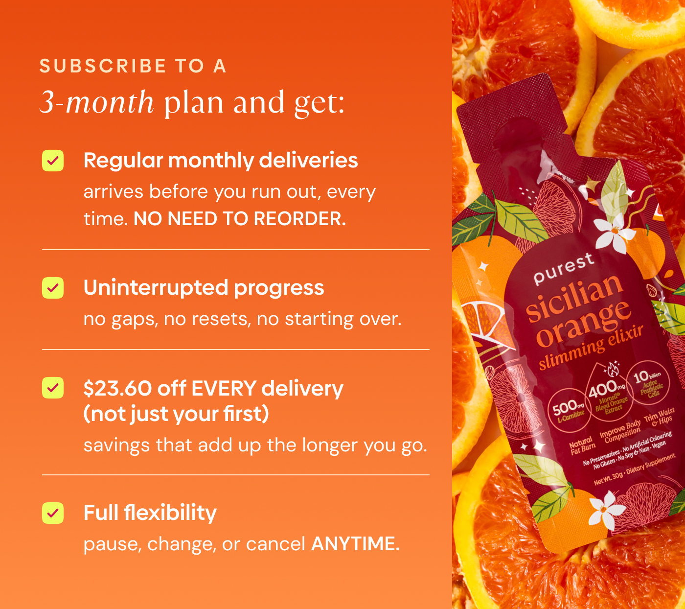 Subscribe to a 3-month plan