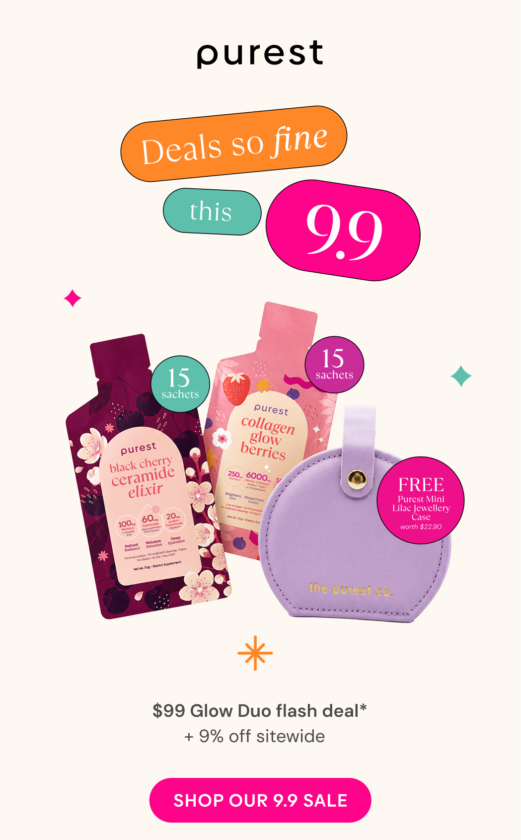 The Purest Co 9.9 Sale – shop the flash sale now