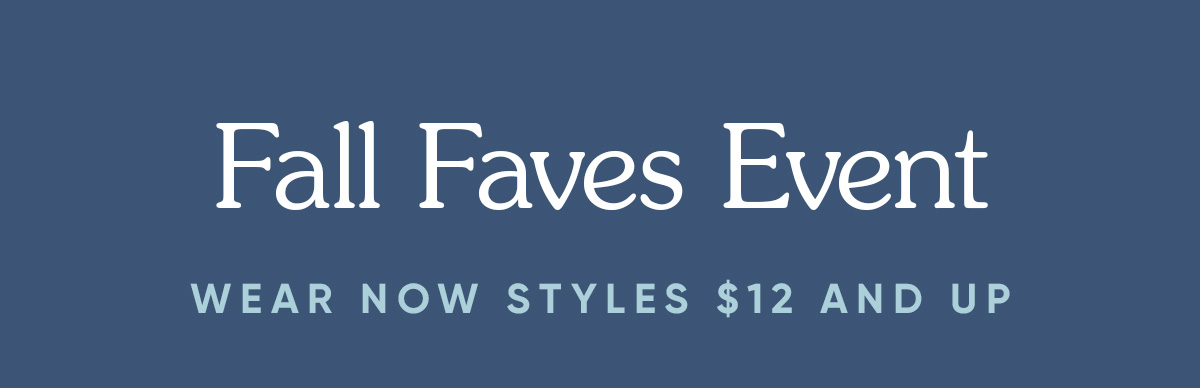 Fall Faves Event
