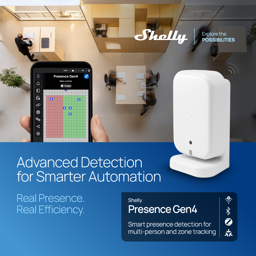 Advanced Detection for Smarter Automation | Shelly Presence Gen4