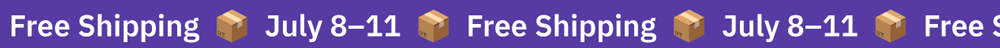 The anti-prime Sale. Free shipping July 8-11