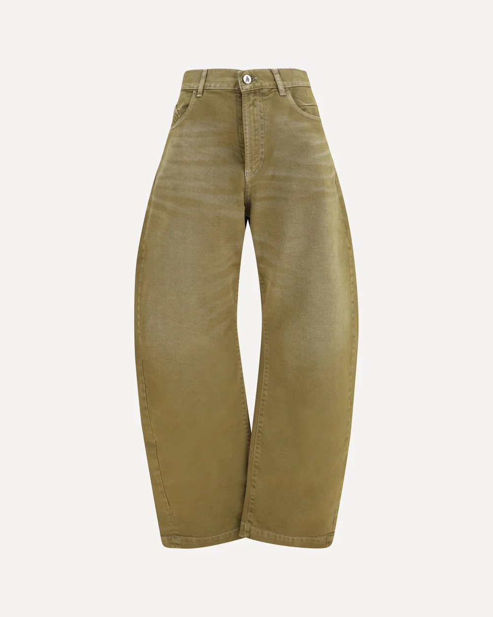 Wide-leg Jeans with back belt